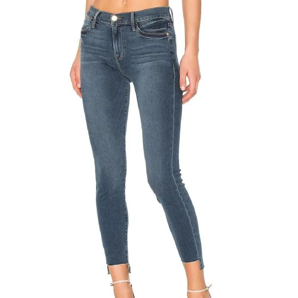 EUC Frame Denim Le High Skinny Stagger Hem - Picture 4 of 13